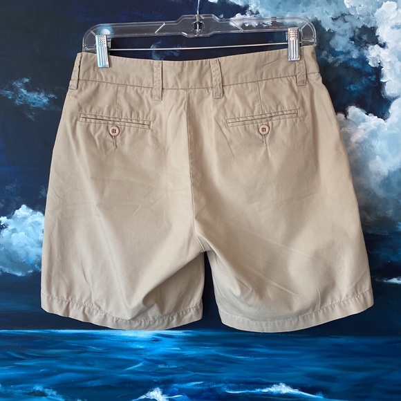 Garnet Hill Lightweight Cotton Khaki Shorts - Picture 3 of 7